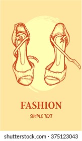 Vector illustration of MODERN SHOES