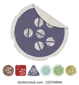 vector illustration of modern silhouette icon tablet