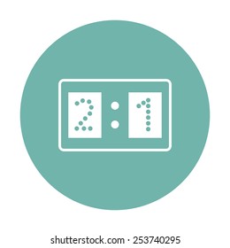 vector illustration of modern silhouette icon score