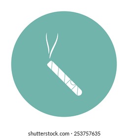 vector illustration of modern silhouette icon cigar