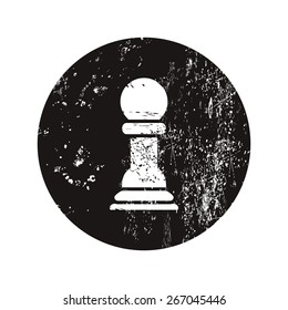 vector illustration of modern silhouette icon pawn