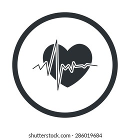 vector illustration of modern silhouette icon heart