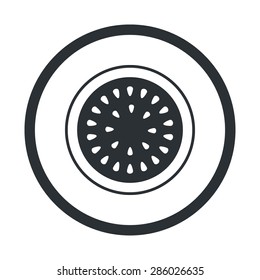 vector illustration of modern silhouette icon watermaloon