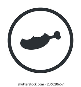 vector illustration of modern silhouette icon meat