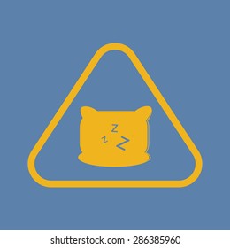 vector illustration of modern silhouette icon cushion