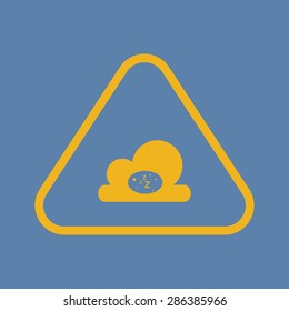 vector illustration of modern silhouette icon cloud