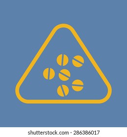 vector illustration of modern silhouette icon tablet