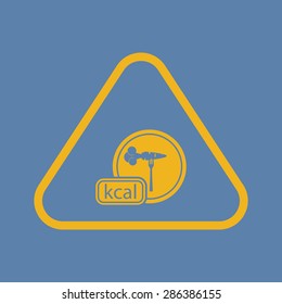 vector illustration of modern silhouette icon carrot