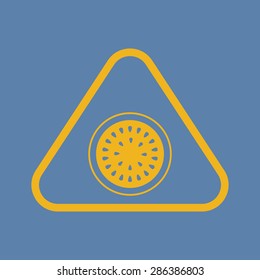 vector illustration of modern silhouette icon watermaloon