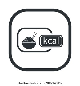 vector illustration of modern silhouette icon rice