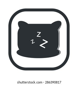vector illustration of modern silhouette icon cushion