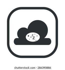 vector illustration of modern silhouette icon cloud