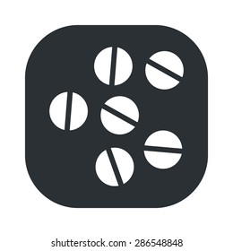 vector illustration of modern silhouette icon tablet