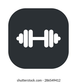 vector illustration of modern silhouette icon barbell