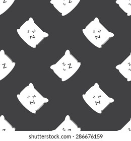 vector illustration of modern silhouette icon cushion