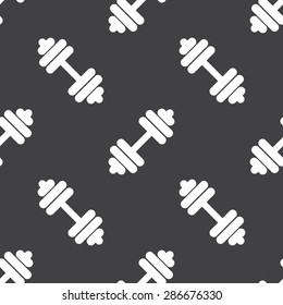 vector illustration of modern silhouette icon barbell