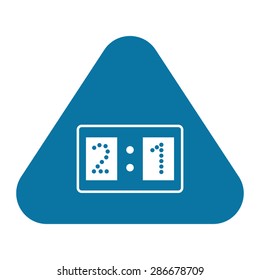 vector illustration of modern silhouette icon score vector illustration of modern silhouette icon score