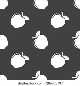 vector illustration of modern silhouette icon apple