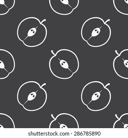 vector illustration of modern silhouette icon apple