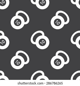 vector illustration of modern silhouette icon barbell