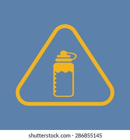vector illustration of modern silhouette icon water