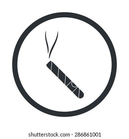 vector illustration of modern silhouette icon cigar