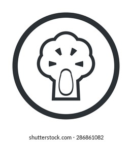 vector illustration of modern silhouette icon broccoli