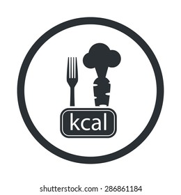 vector illustration of modern silhouette icon carrot