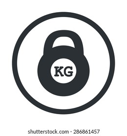 vector illustration of modern silhouette icon barbell