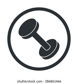 vector illustration of modern silhouette icon barbell