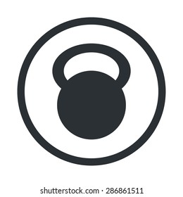 vector illustration of modern silhouette icon barbell