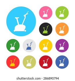 vector illustration of modern silhouette icon bicycle