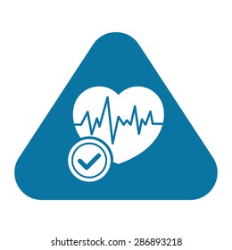 vector illustration of modern silhouette icon heart