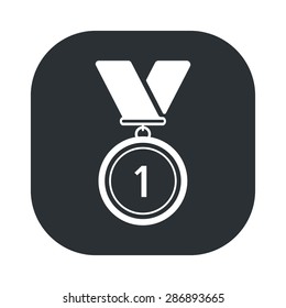 vector illustration of modern silhouette icon medal