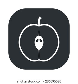 vector illustration of modern silhouette icon apple