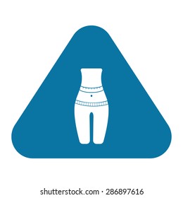 vector illustration of modern silhouette icon figure