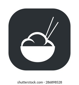 vector illustration of modern silhouette icon rice