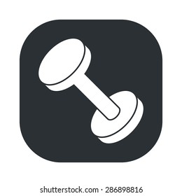vector illustration of modern silhouette icon barbell