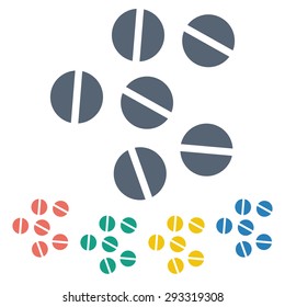 vector illustration of modern silhouette icon tablet