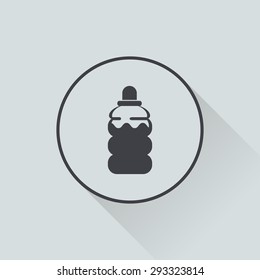 vector illustration of modern silhouette icon water