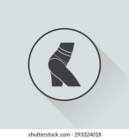 vector illustration of modern silhouette icon barbell