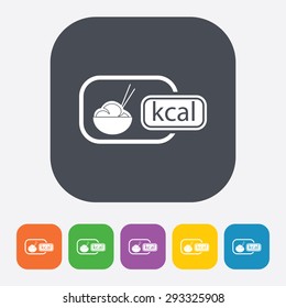 vector illustration of modern silhouette icon rice