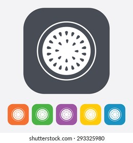 vector illustration of modern silhouette icon watermaloon