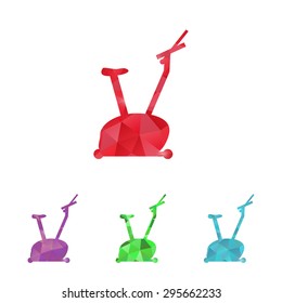 vector illustration of modern silhouette icon bicycle