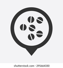 vector illustration of modern silhouette icon tablet