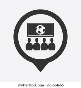 vector illustration of modern silhouette icon game