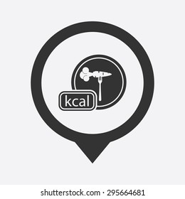 vector illustration of modern silhouette icon carrot