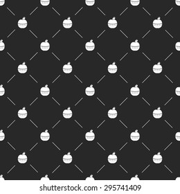 vector illustration of modern silhouette icon apple