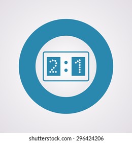 vector illustration of modern silhouette icon score
