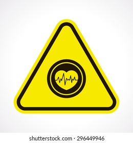 vector illustration of modern silhouette icon heart